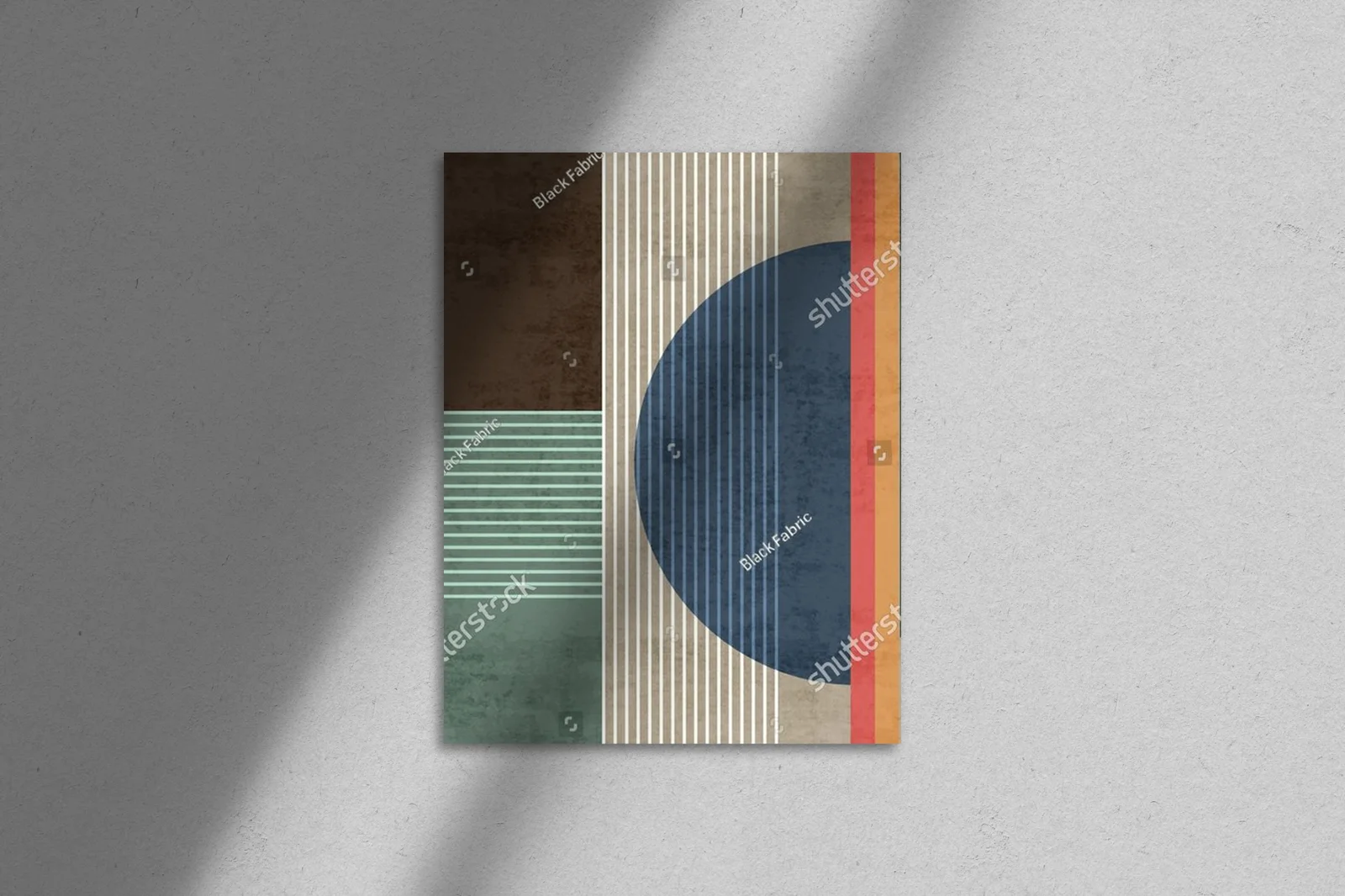 Geometryczne piękno w odcieniach leśnej zieleni