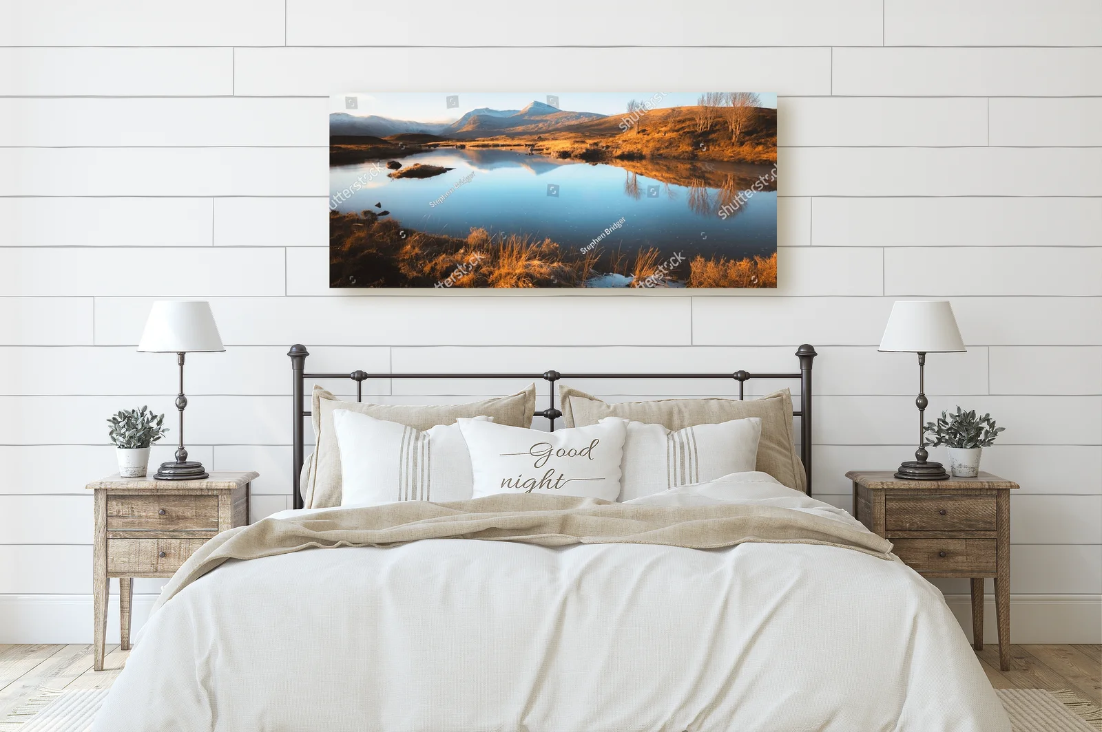 Złote światło nad spokojnym Rannoch Moor
