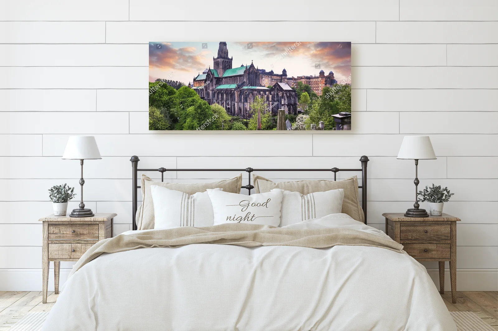 Cudowna architektura Glasgow z jasnym tonem