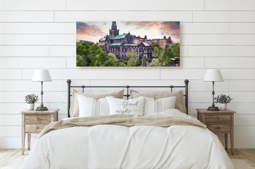 Cudowna architektura Glasgow z jasnym tonem