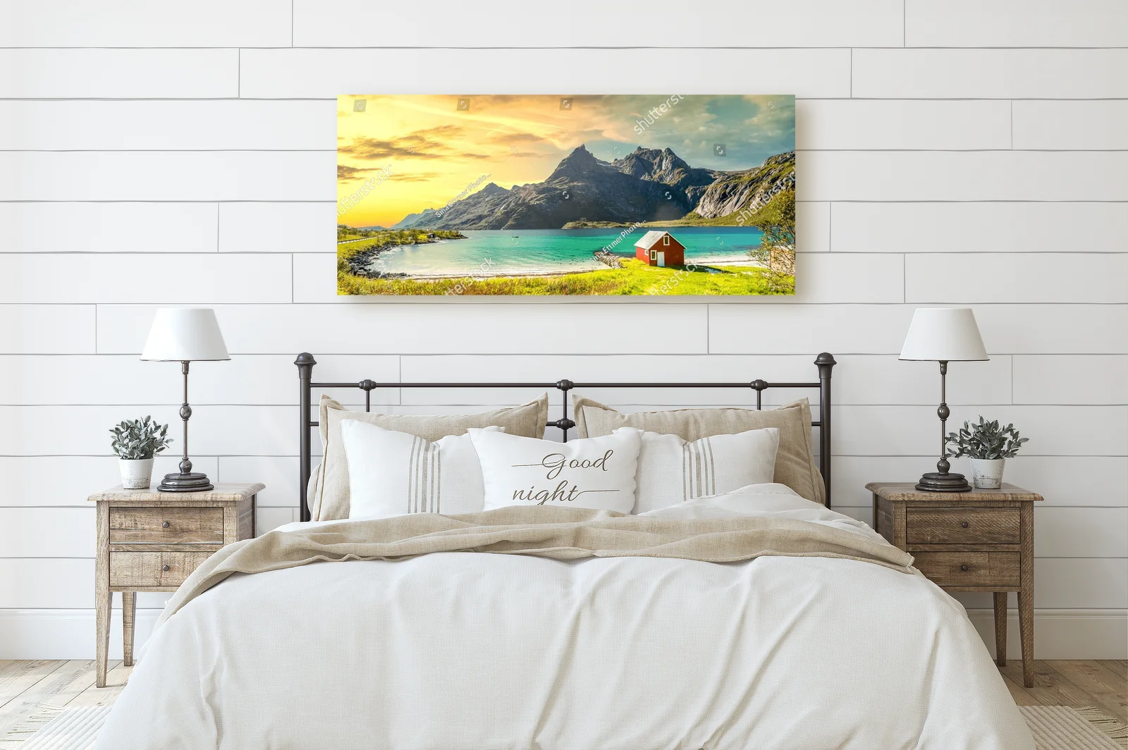 Idylliczny Trollfjord w pięknych pastelach