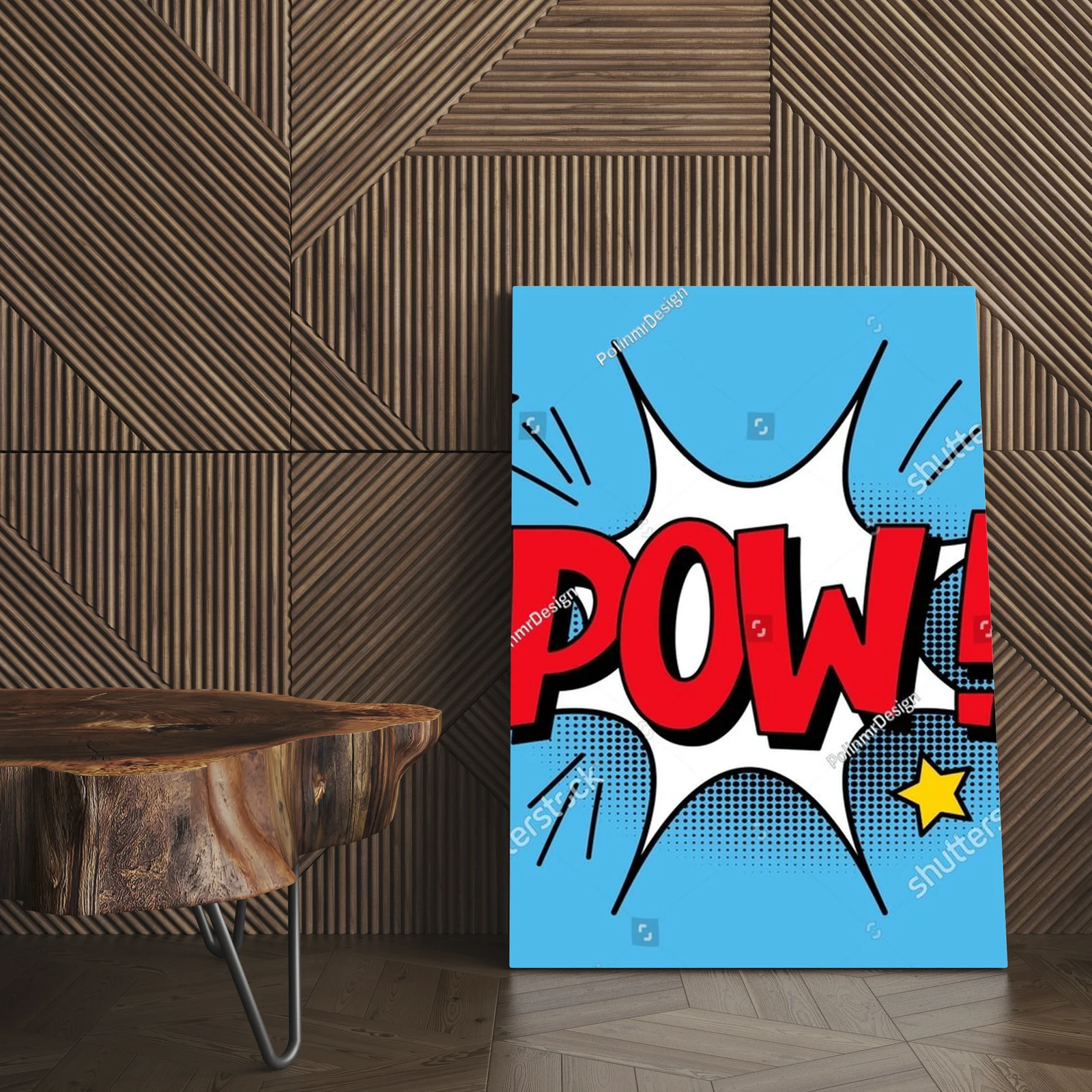 Ekspresyjna chwila w barwach pop-artu