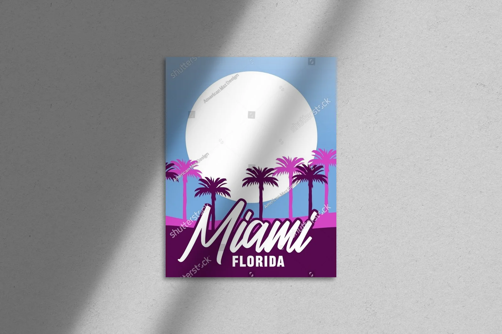Tropikalna magia Miami w białej oprawie