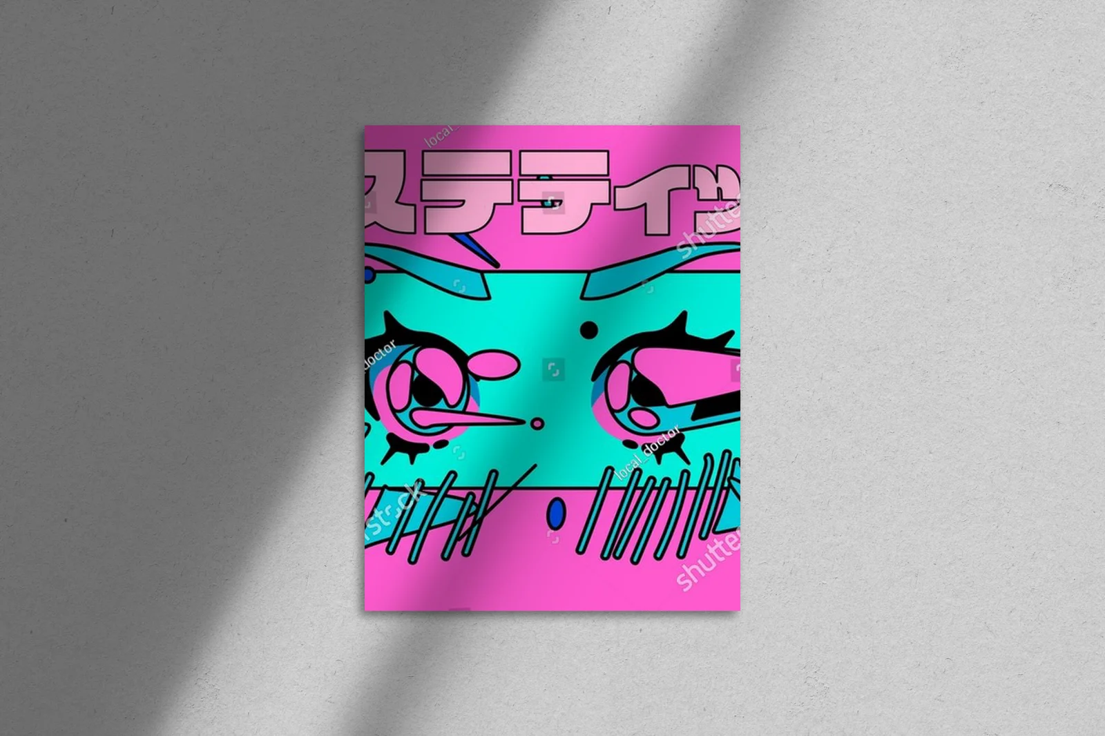 Anime magia w pastelowych odcieniach vaporwave