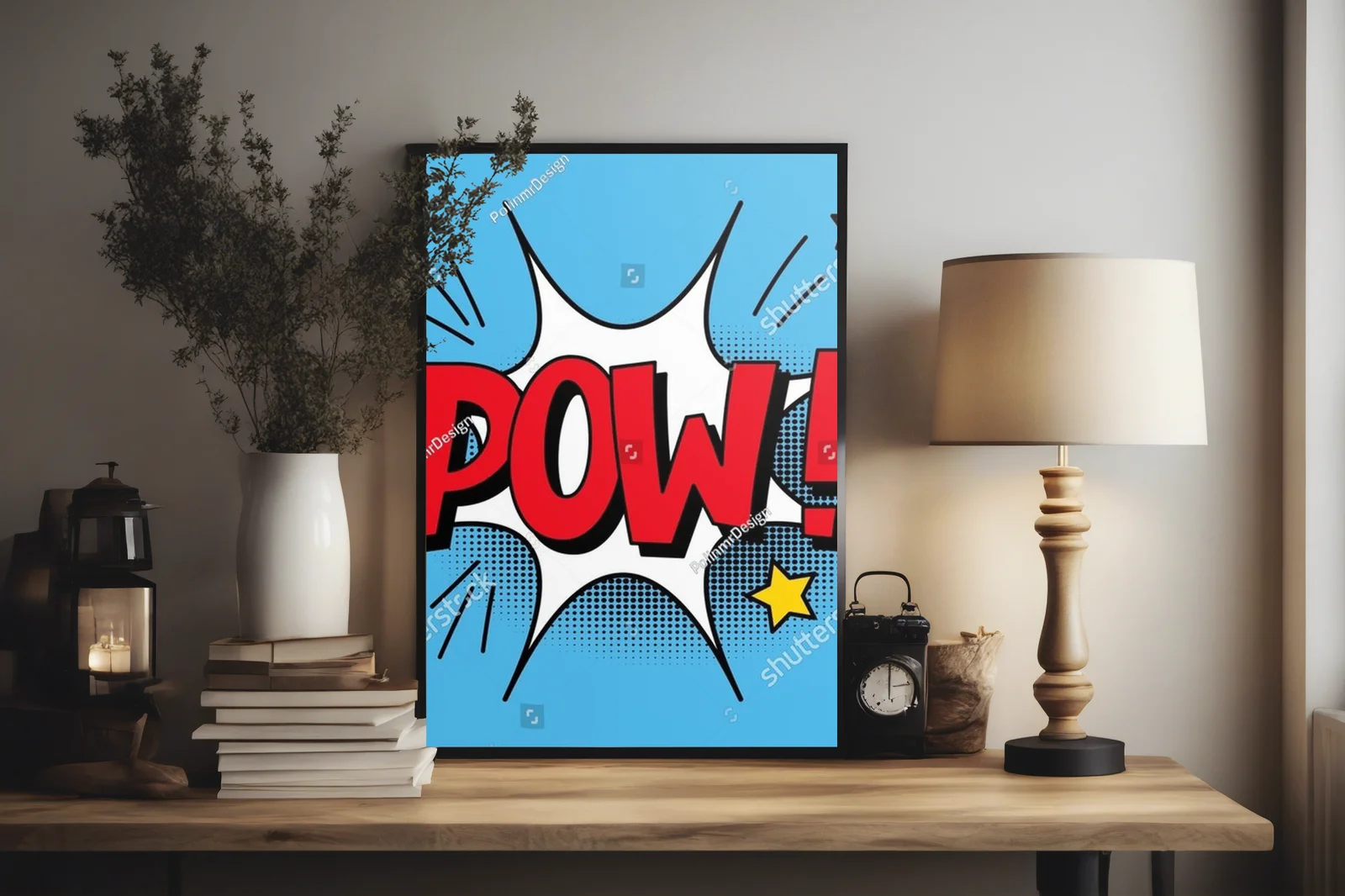 Ekspresyjna chwila w barwach pop-artu