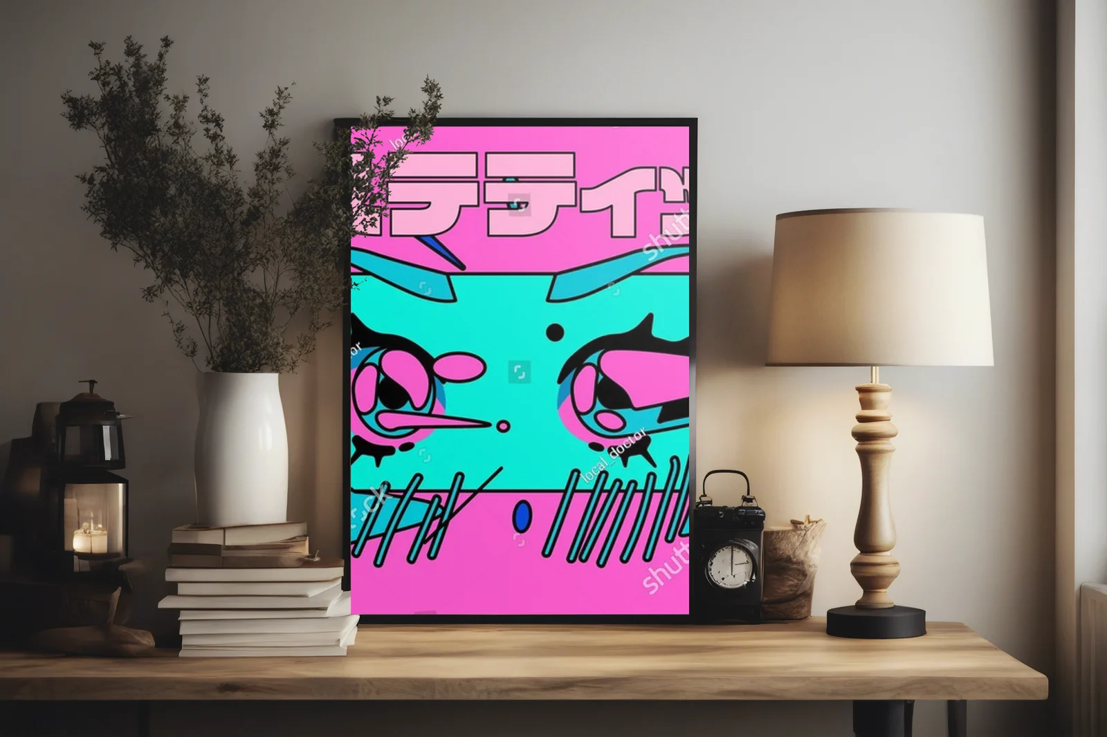 Anime magia w pastelowych odcieniach vaporwave