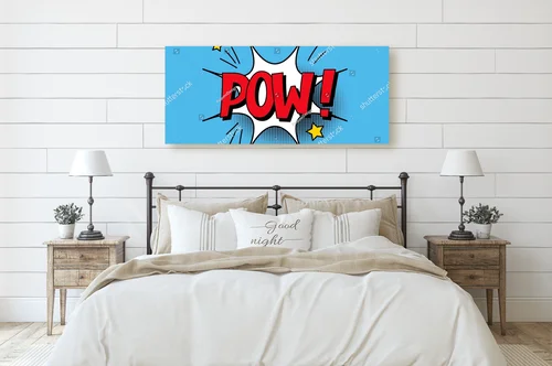 Ekspresyjna chwila w barwach pop-artu