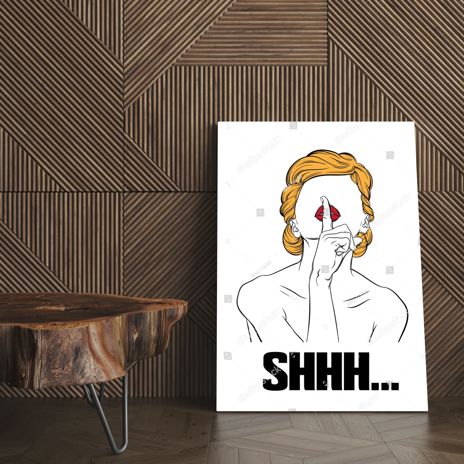 Stylowa ilustracja kobiety w artystycznym ujęciu