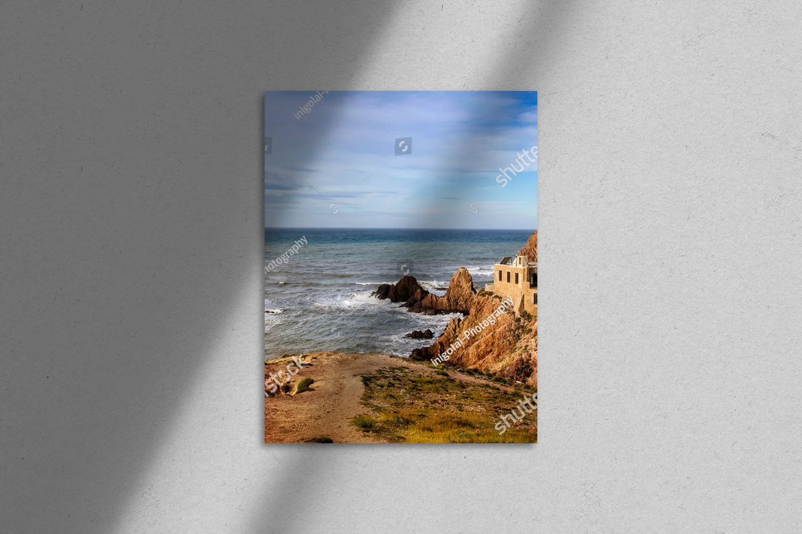 Panoramiczny widok na latarnię Cabo de Gata