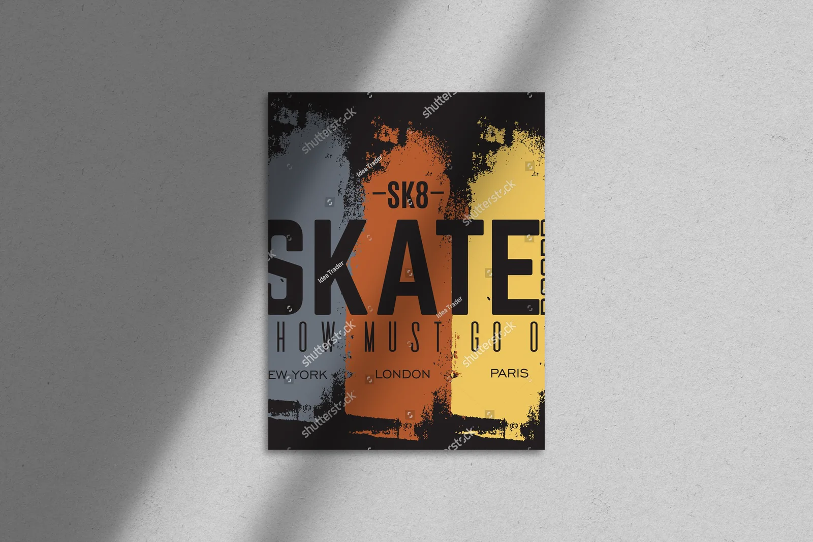 Wibracje miejskiego stylu z skateboardowym motywem