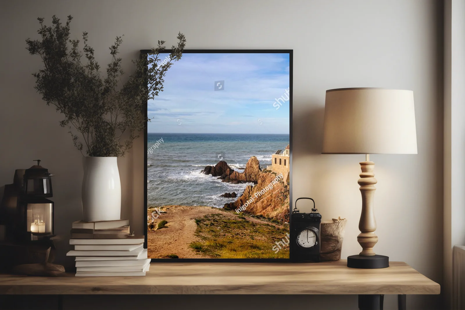 Panoramiczny widok na latarnię Cabo de Gata