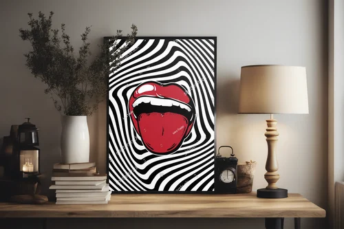 Hipnotyzująca kompozycja w surrealistycznym stylu