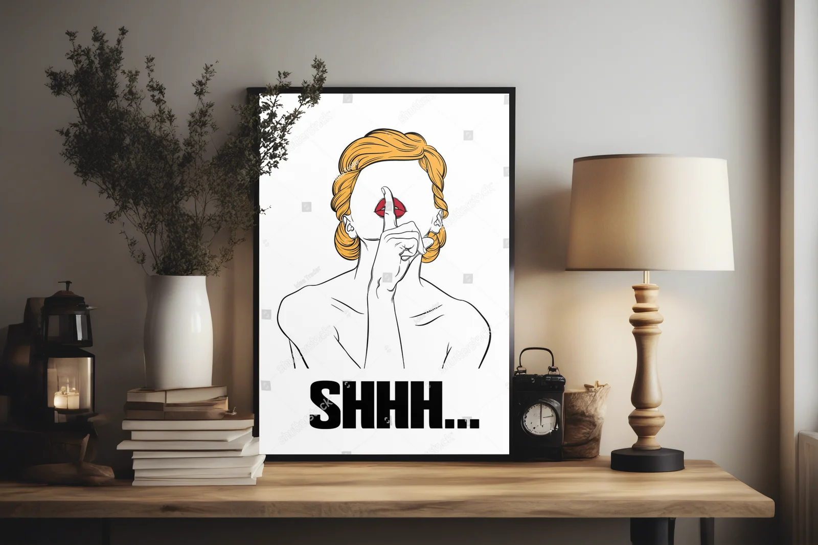 Stylowa ilustracja kobiety w artystycznym ujęciu