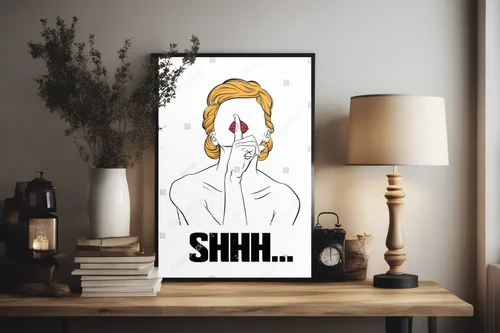 Stylowa ilustracja kobiety w artystycznym ujęciu