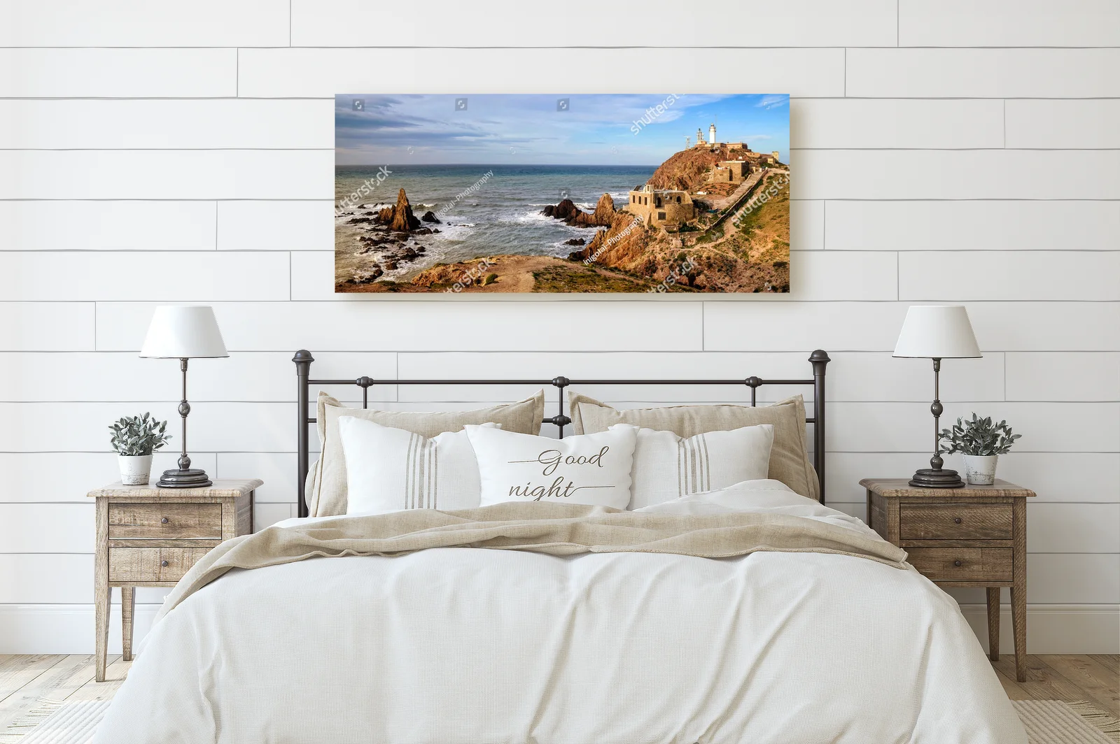 Panoramiczny widok na latarnię Cabo de Gata