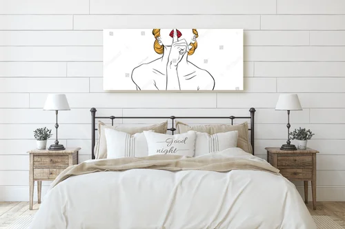 Stylowa ilustracja kobiety w artystycznym ujęciu