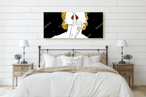 Hipsterska ilustracja kobiety w tajemniczym stylu