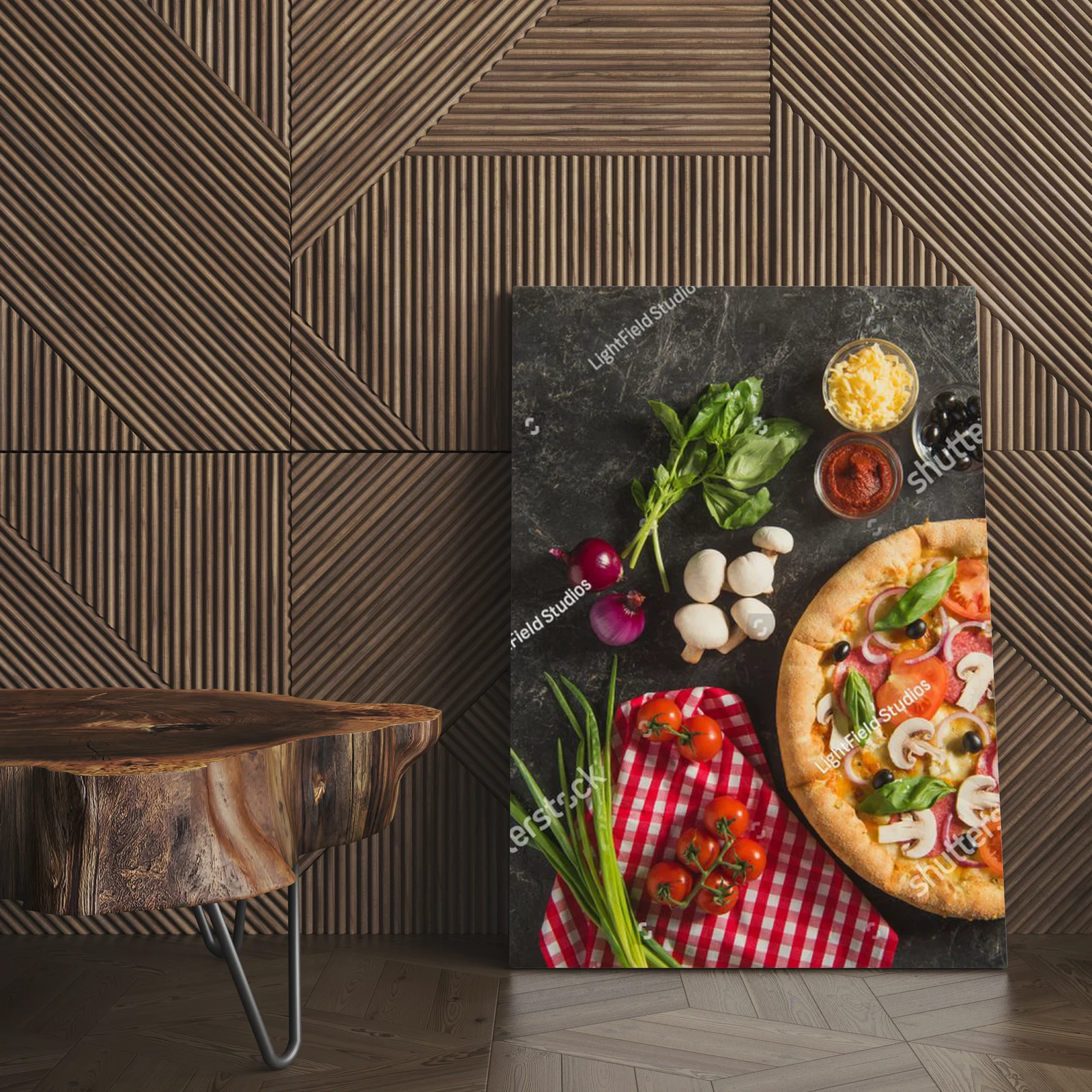 Zmysłowa włoska pizza w intensywnych barwach