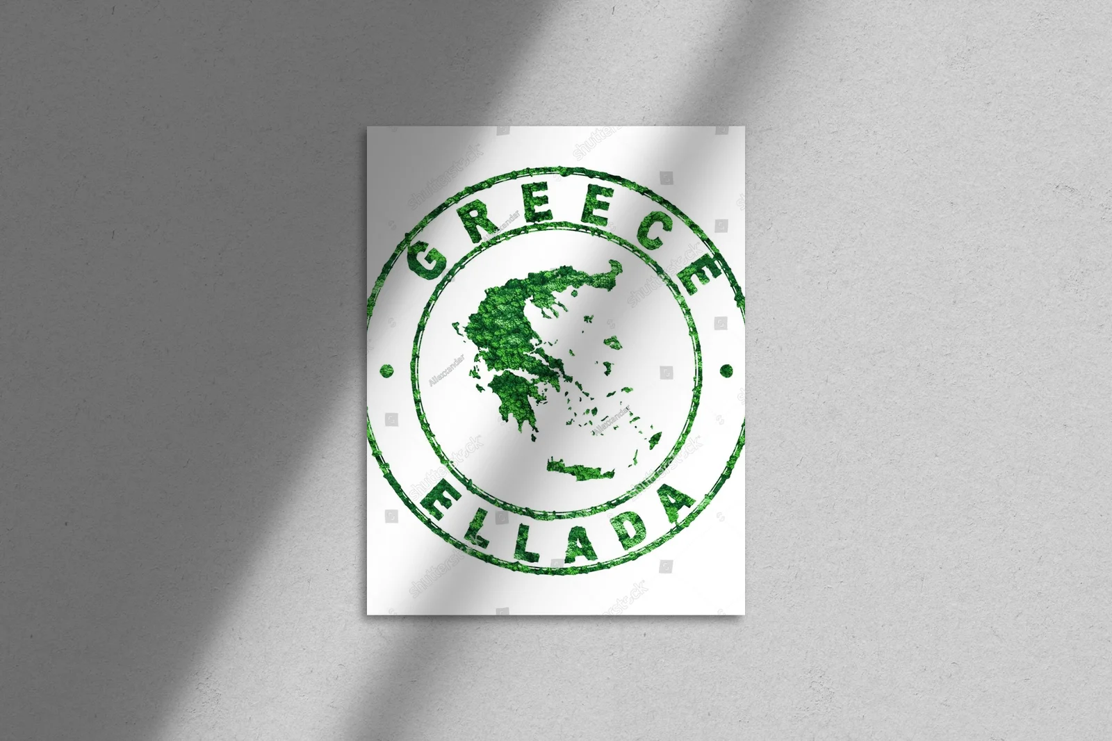 Eko-odcienie Grecji na stylowej kompozycji