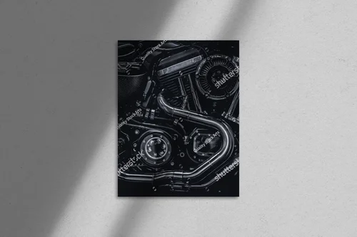 Ekspresyjna sztuka fotografii motocykli w monochromie