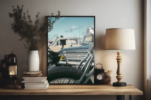 Elegancka kompozycja klasycznej motocykli