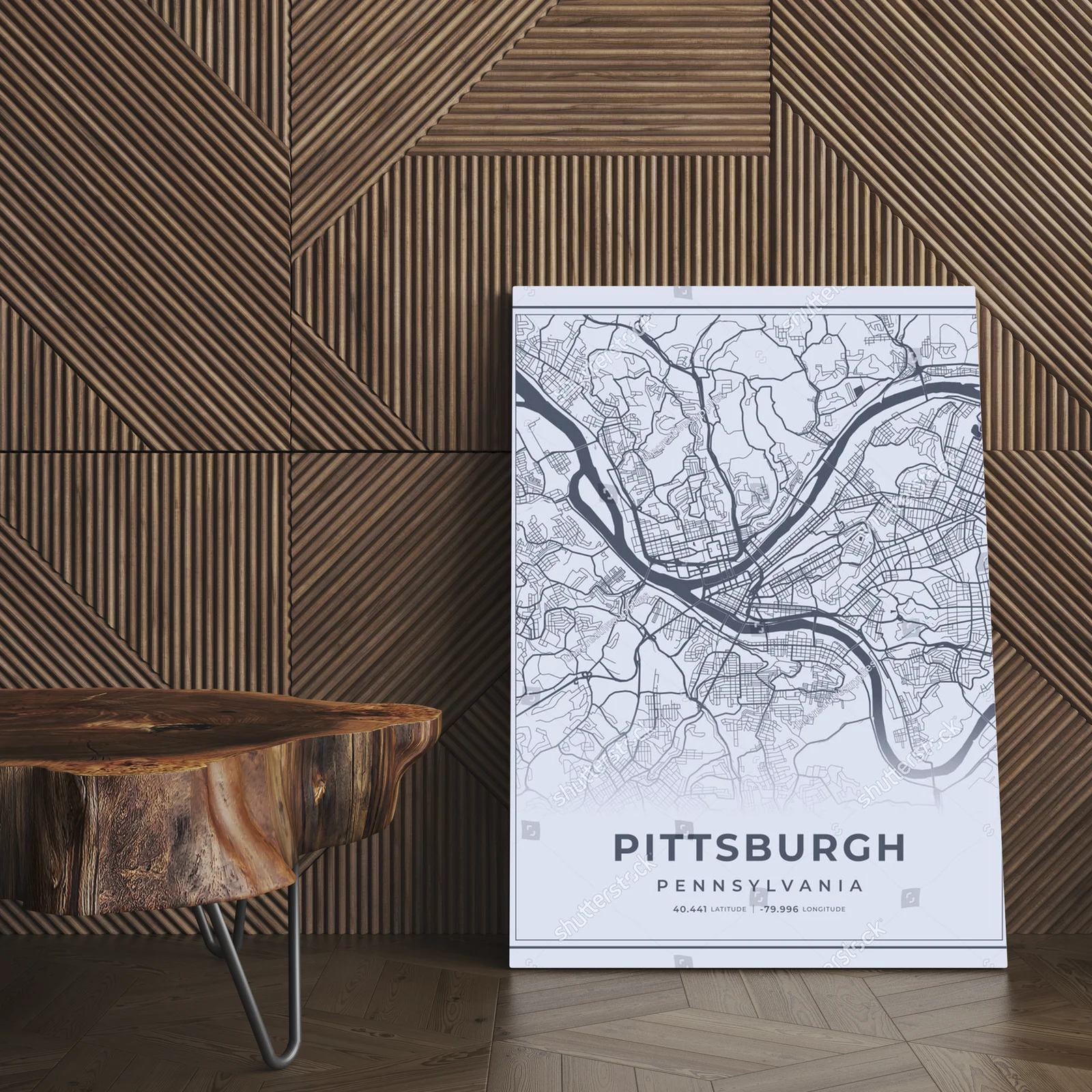 Elegancka szarość Pittsburgha w minimalistycznym stylu