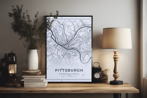 Elegancka szarość Pittsburgha w minimalistycznym stylu