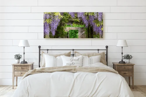 Magia wisteri w tunelu w Eastcote