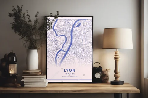 Lyon w pastelowych kolorach – niepowtarzalna kompozycja