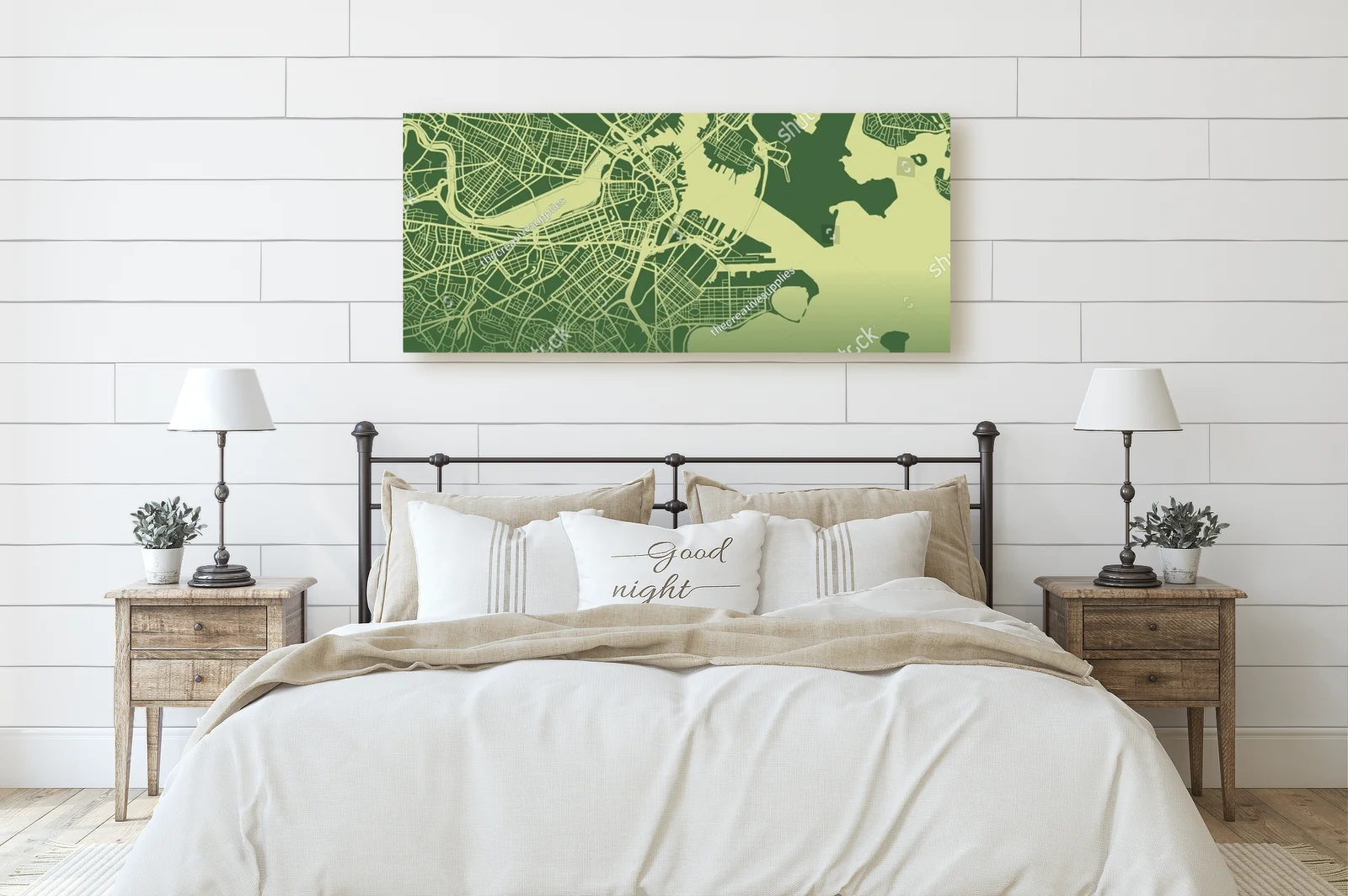 Zielona mapa Bostonu: harmonijna kompozycja