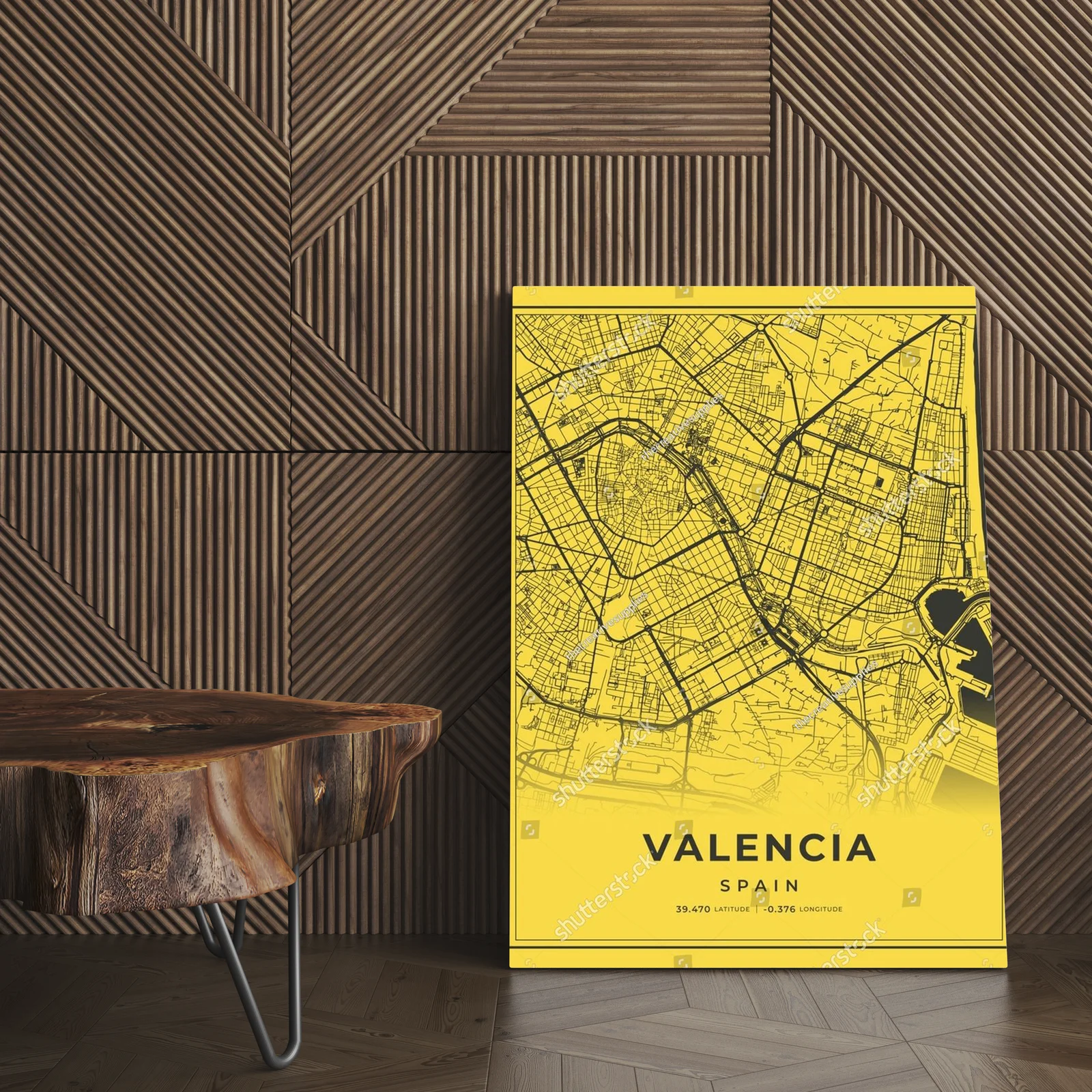 Wibrująca mapa flamenco w słonecznych tonach