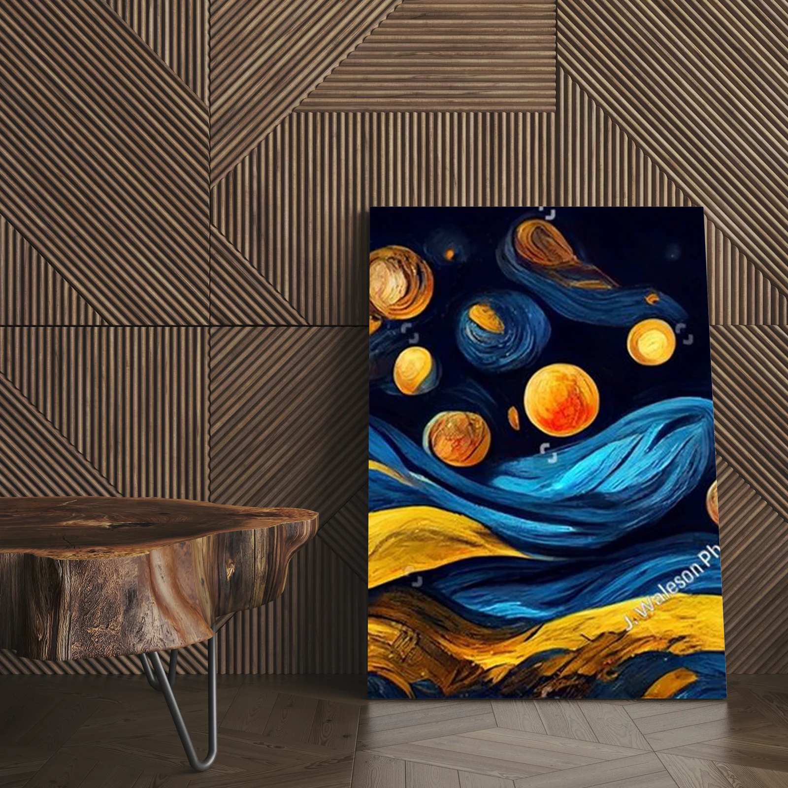 Nocna fantazja Van Gogha w subtelnych odcieniach