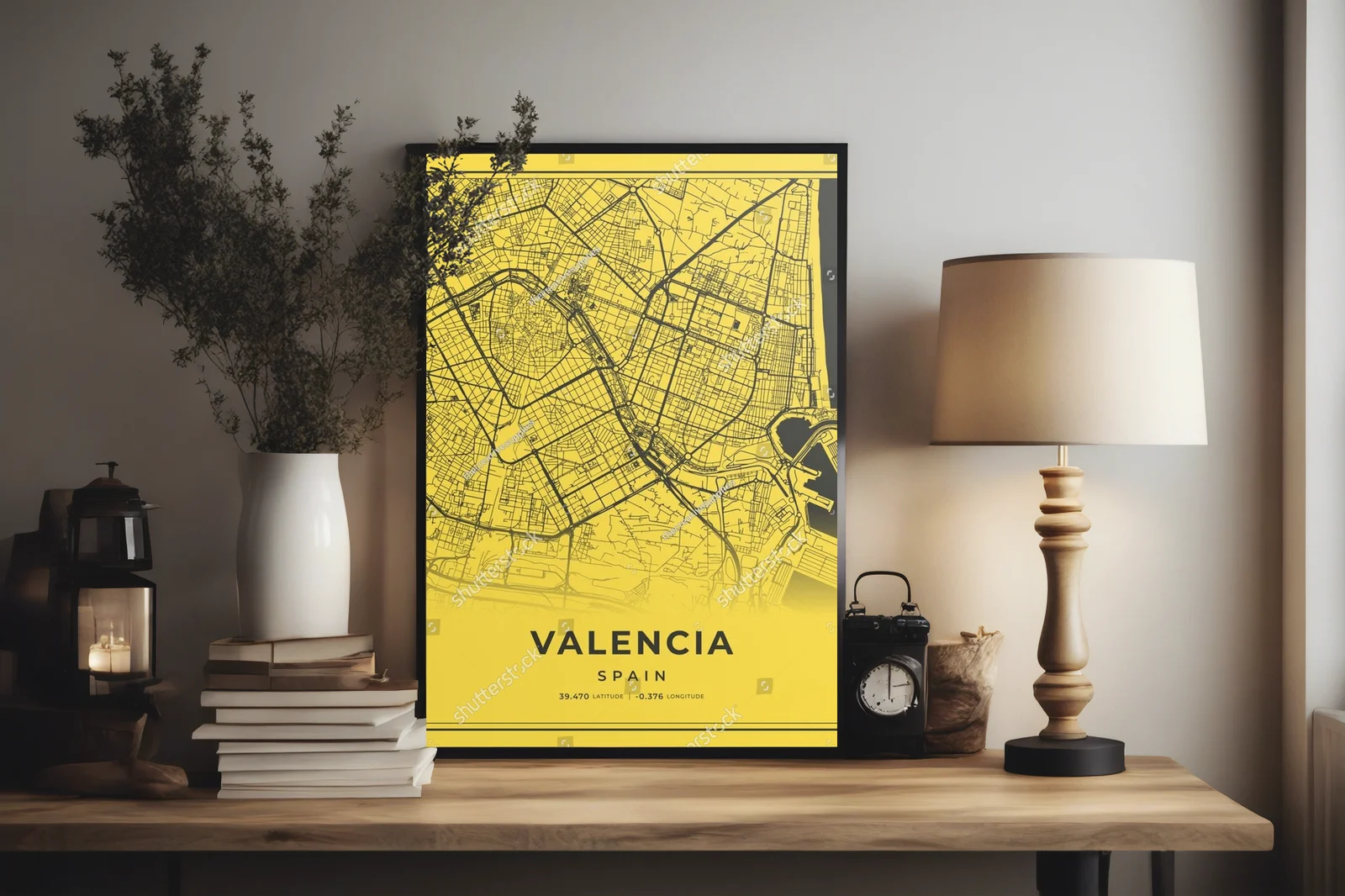 Wibrująca mapa flamenco w słonecznych tonach