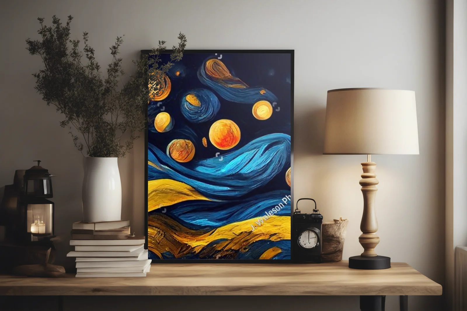Nocna fantazja Van Gogha w subtelnych odcieniach