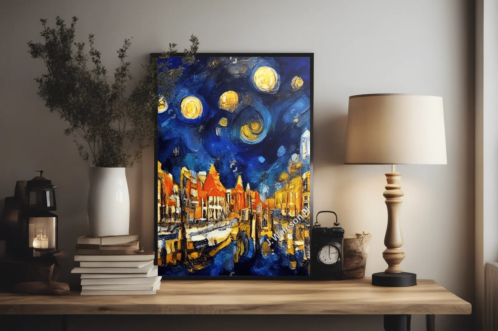 Nocny wachlarz gwiazd w łagodnych odcieniach