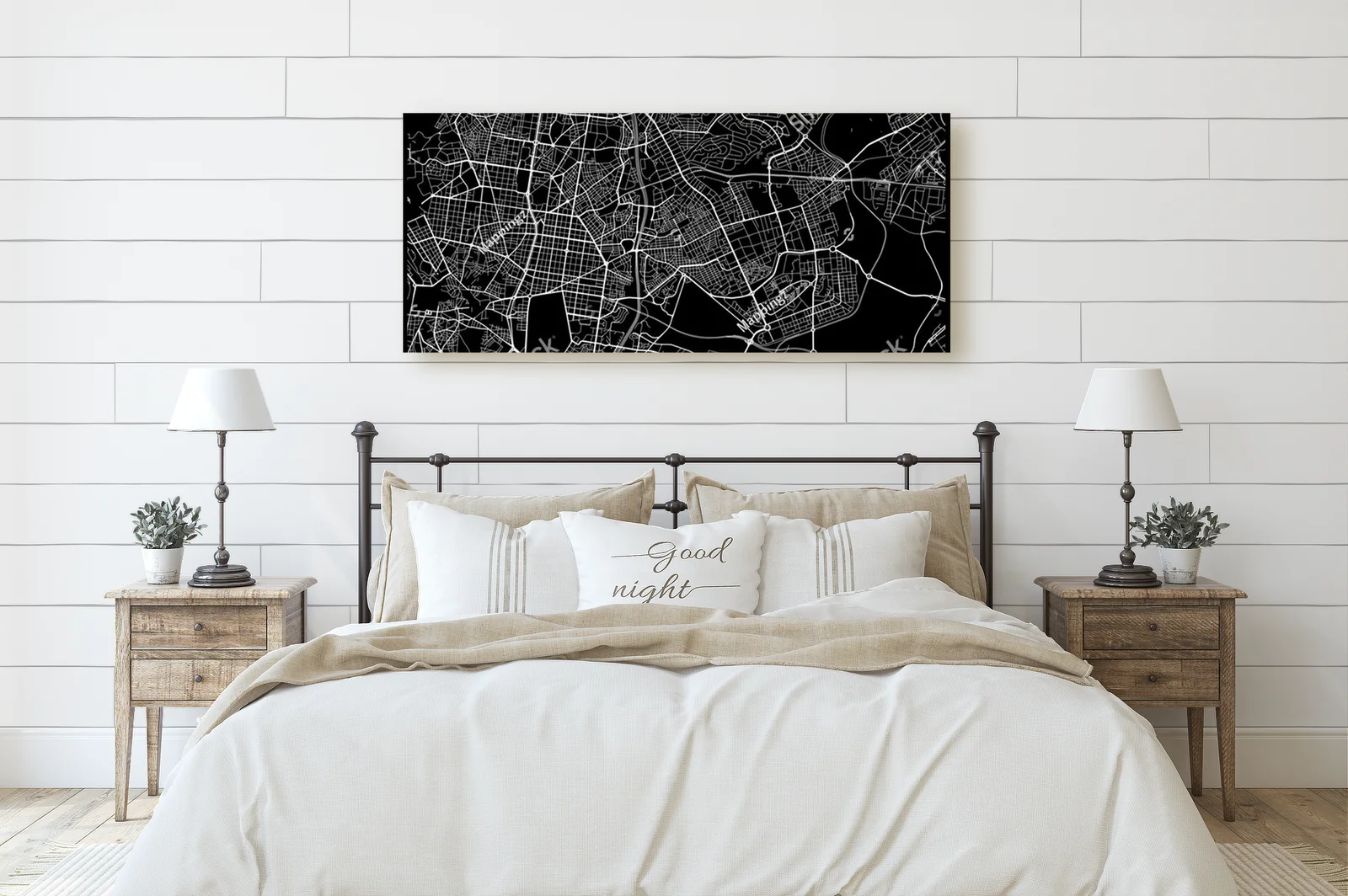 Monochromatyczna Mapa Miejską Ciudad Lineal
