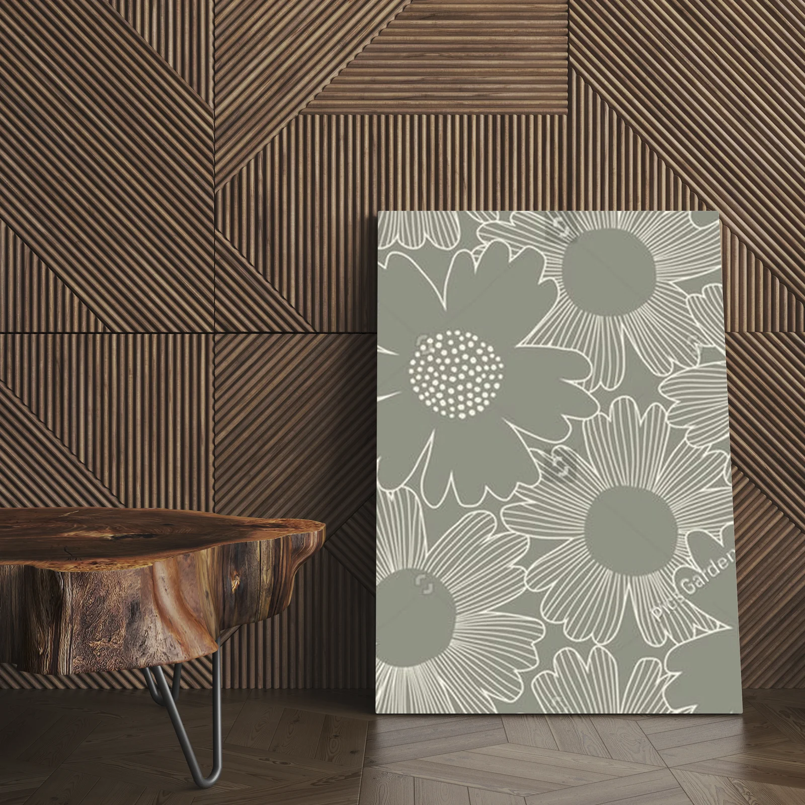 Elegancka kompozycja botaniczna w szaro-zieleni