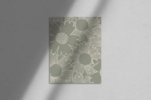 Elegancka kompozycja botaniczna w szaro-zieleni