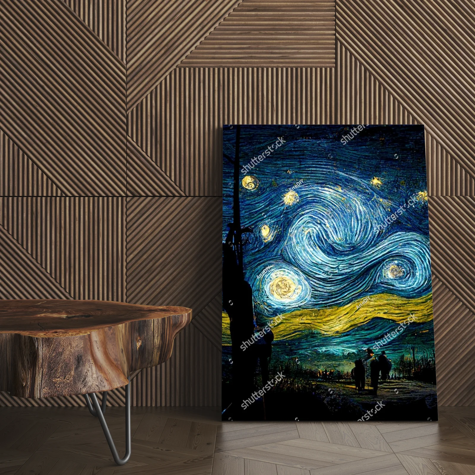 Nocny nieboskłon w stylu Van Gogha