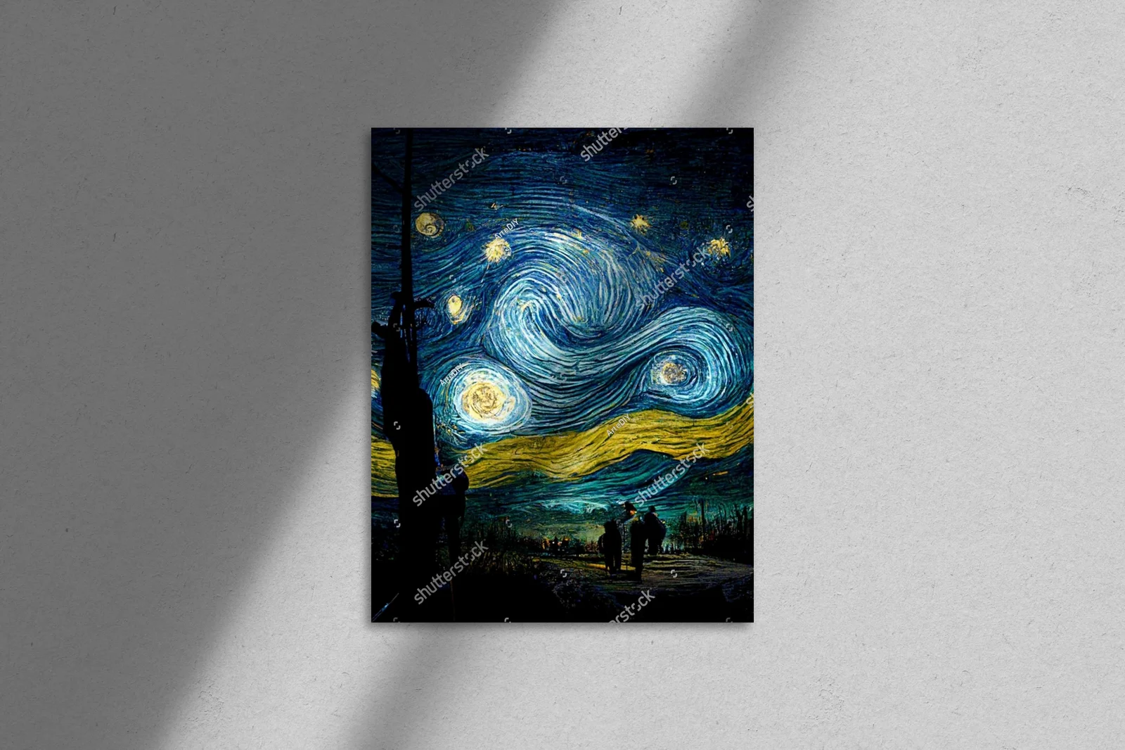 Nocny nieboskłon w stylu Van Gogha