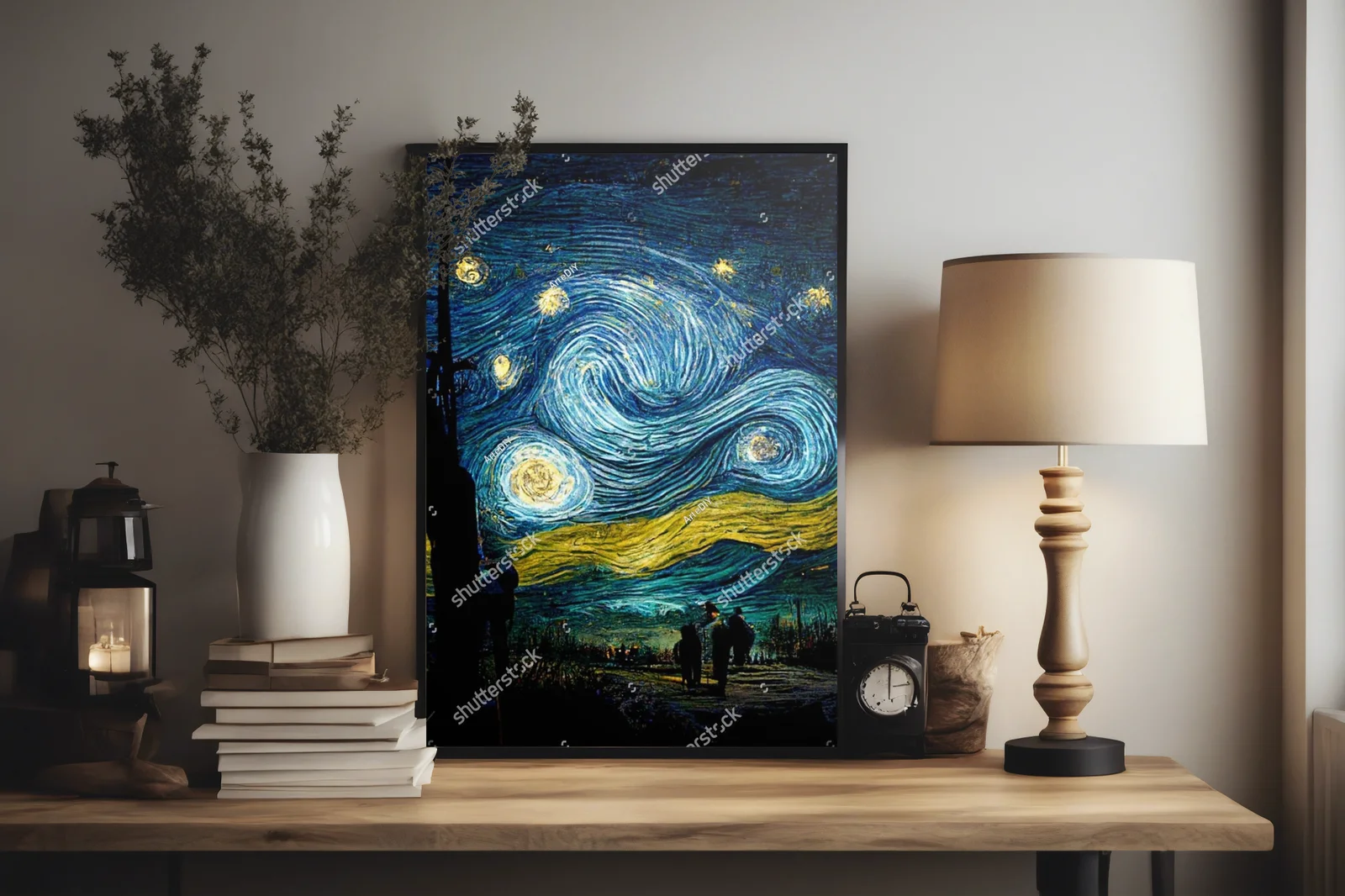 Nocny nieboskłon w stylu Van Gogha