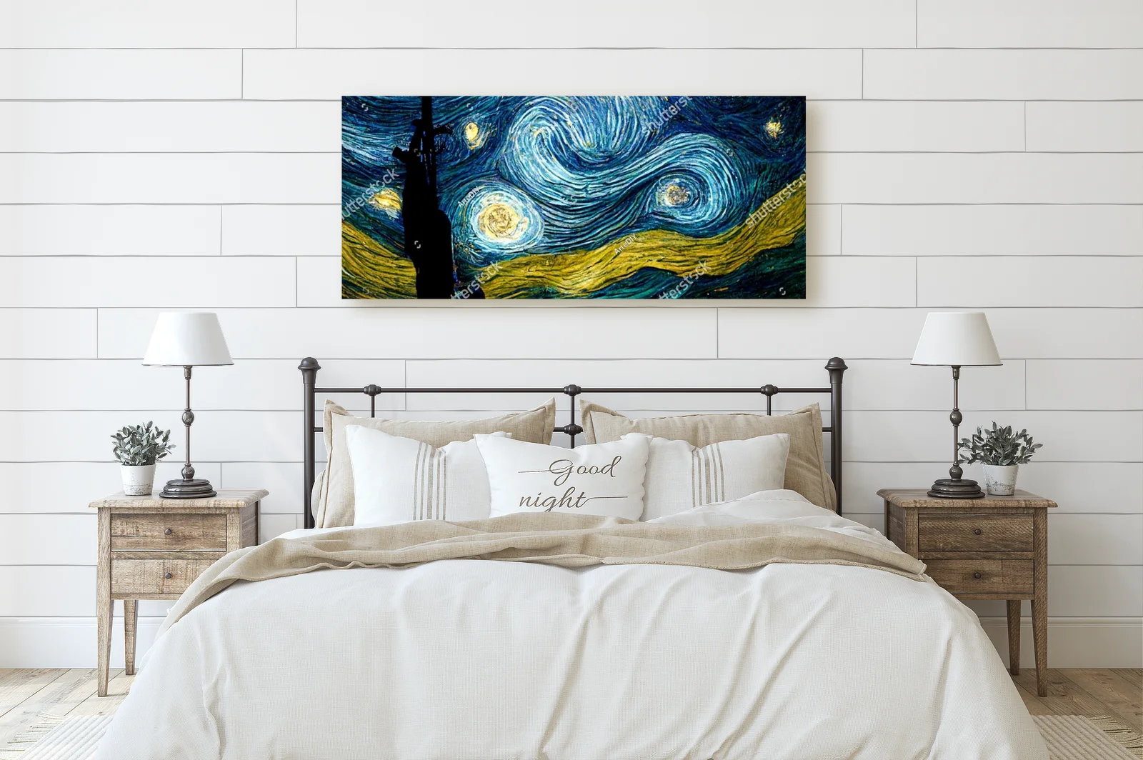 Nocny nieboskłon w stylu Van Gogha