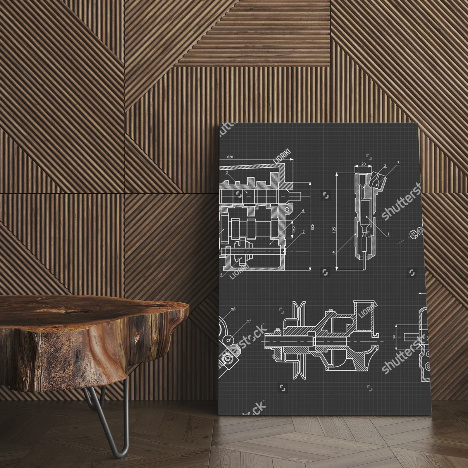 Mechaniczne inspiracje w stonowanej szarości