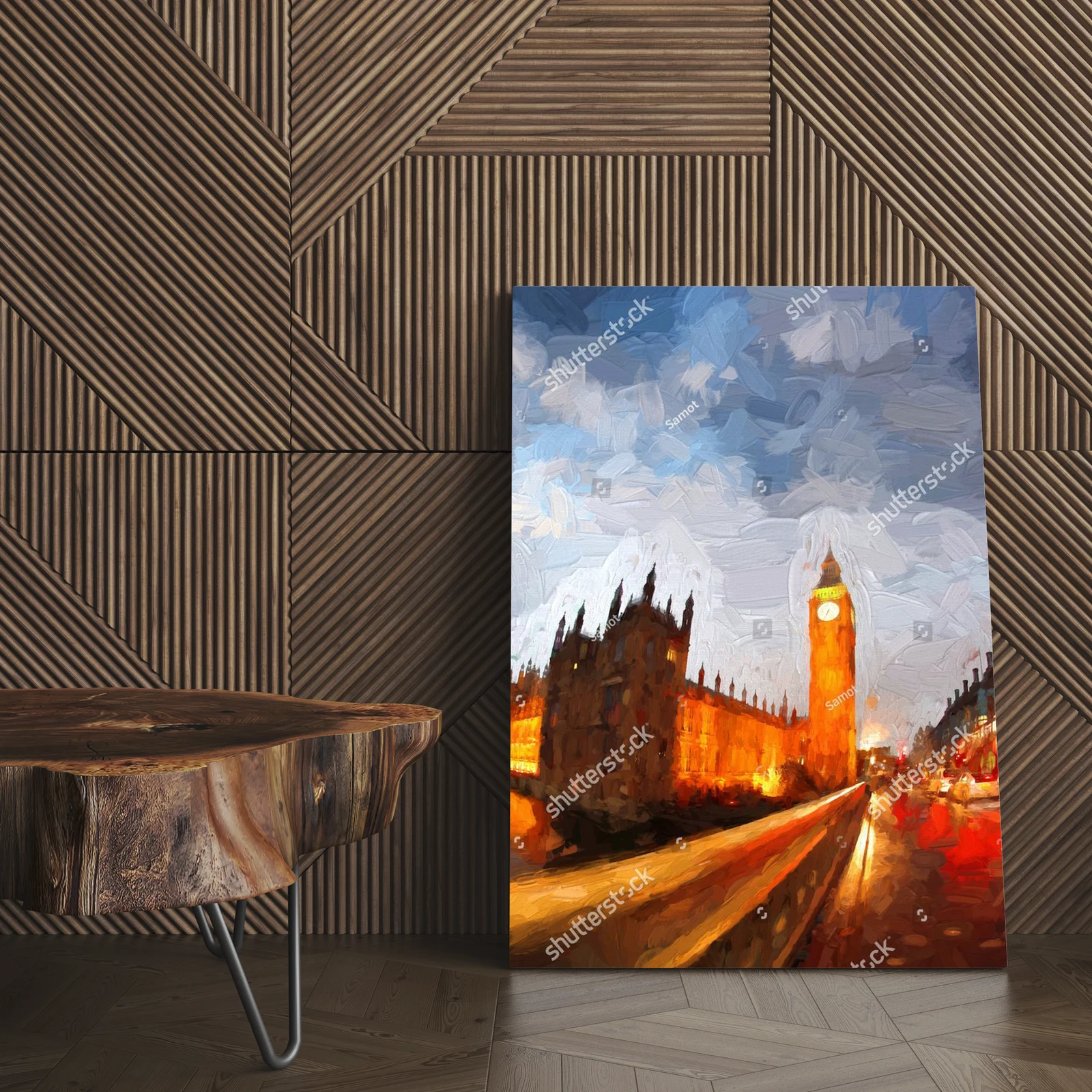 Ikoniczny Big Ben w stonowanych barwach Londynu