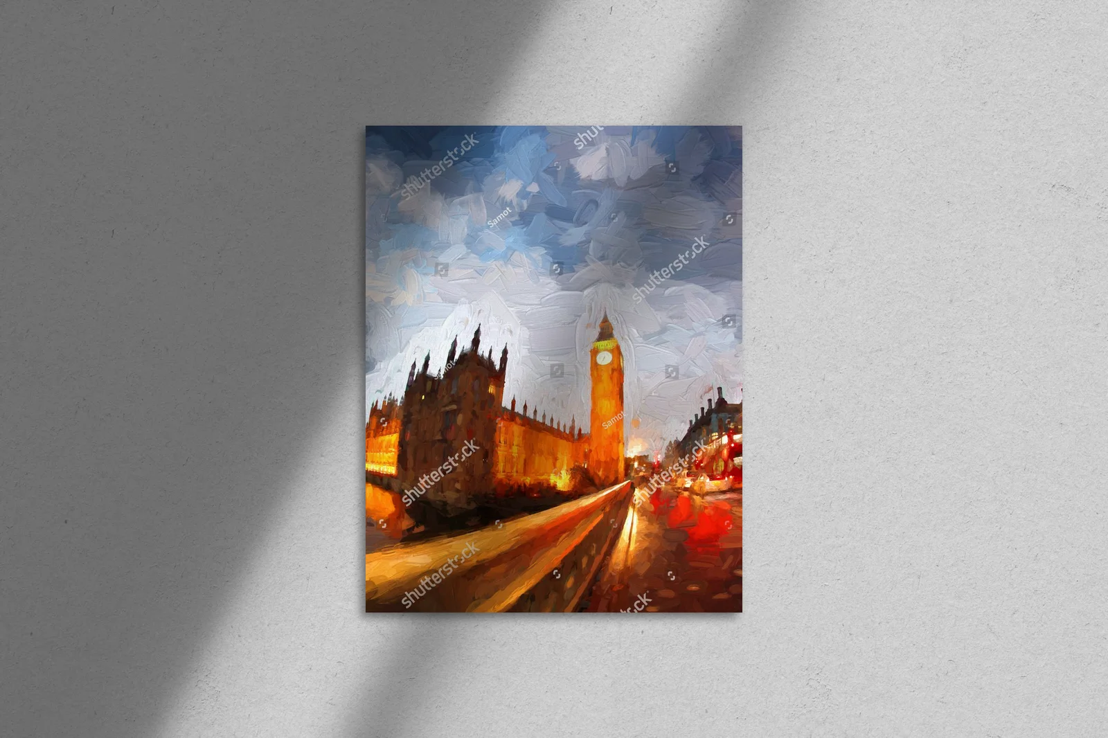Ikoniczny Big Ben w stonowanych barwach Londynu