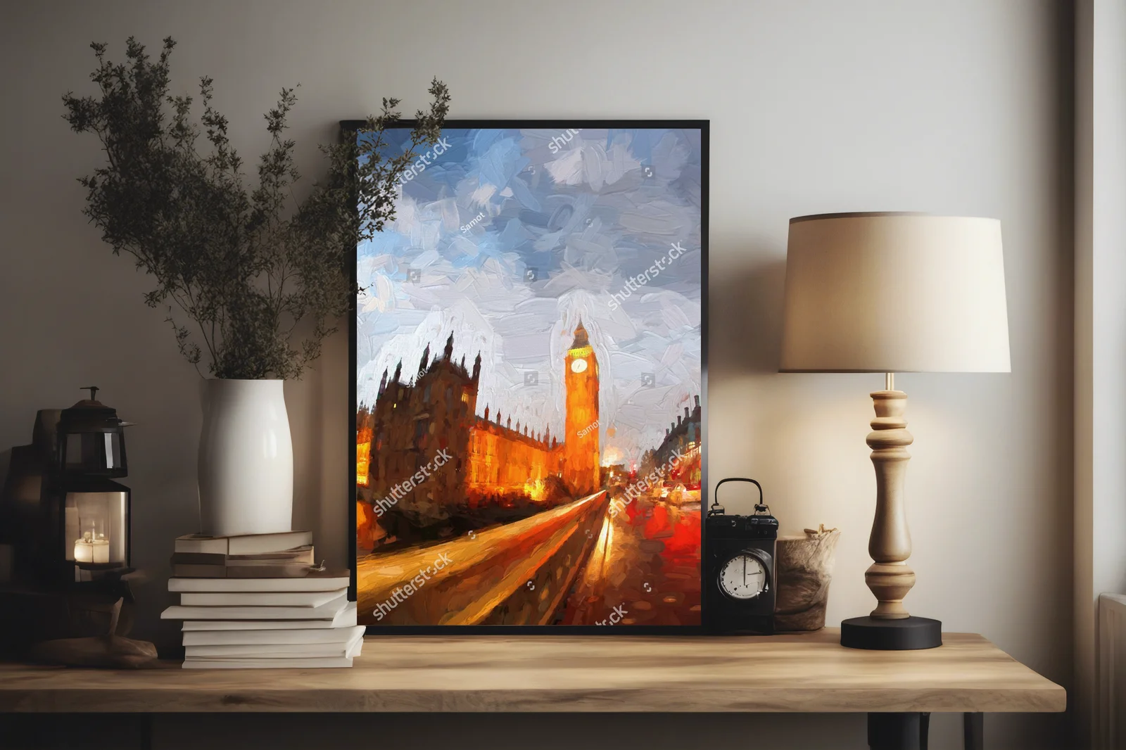 Ikoniczny Big Ben w stonowanych barwach Londynu