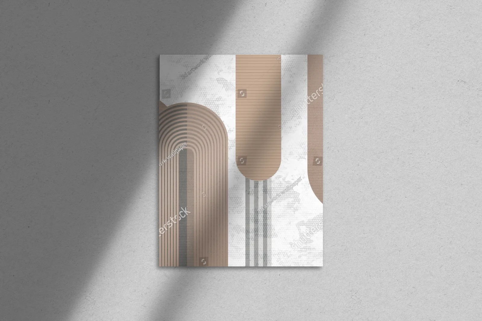 Nowoczesny mural w minimalistycznym stylu