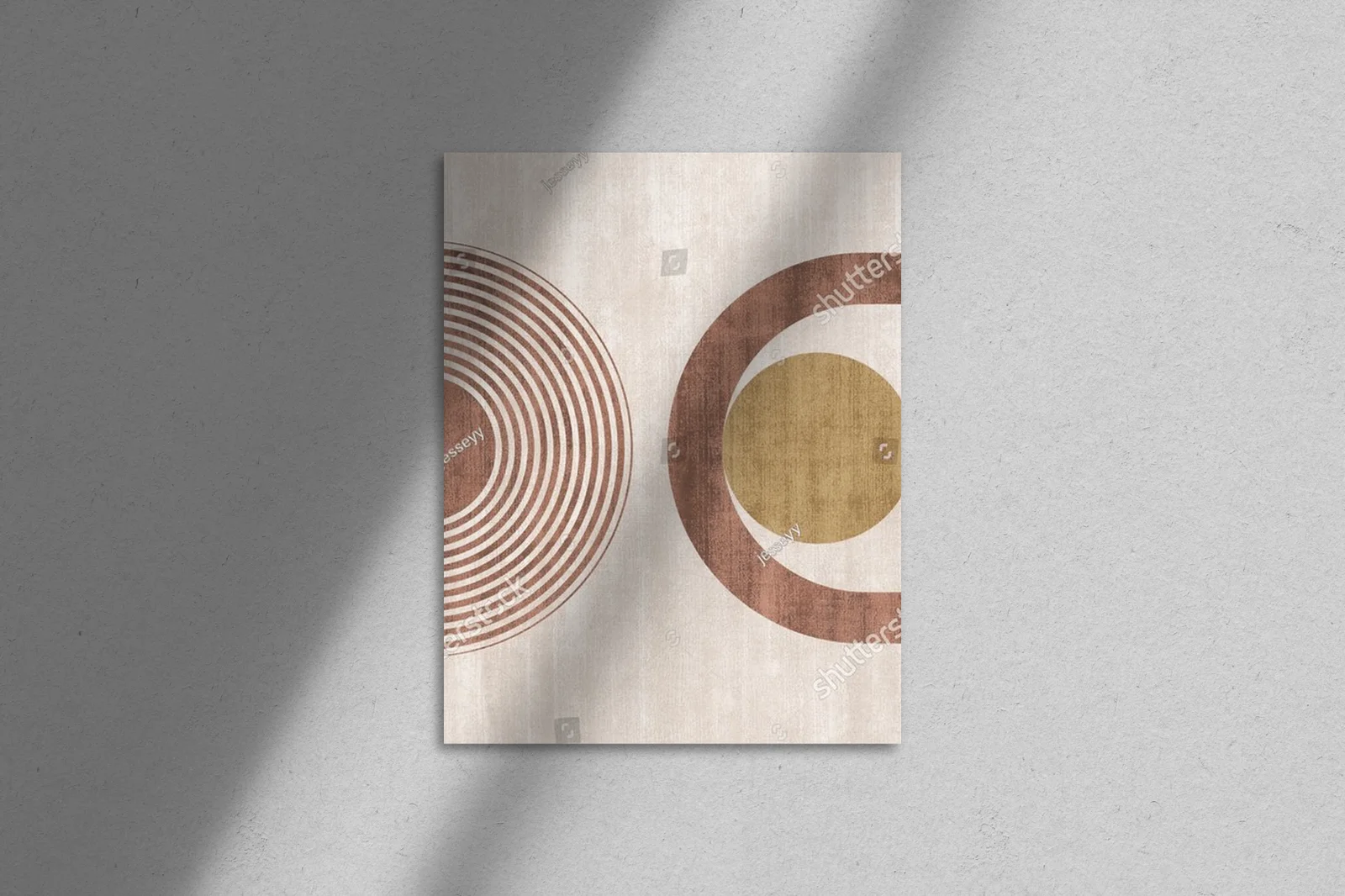 Geometryczne kształty w minimalistycznym stylu