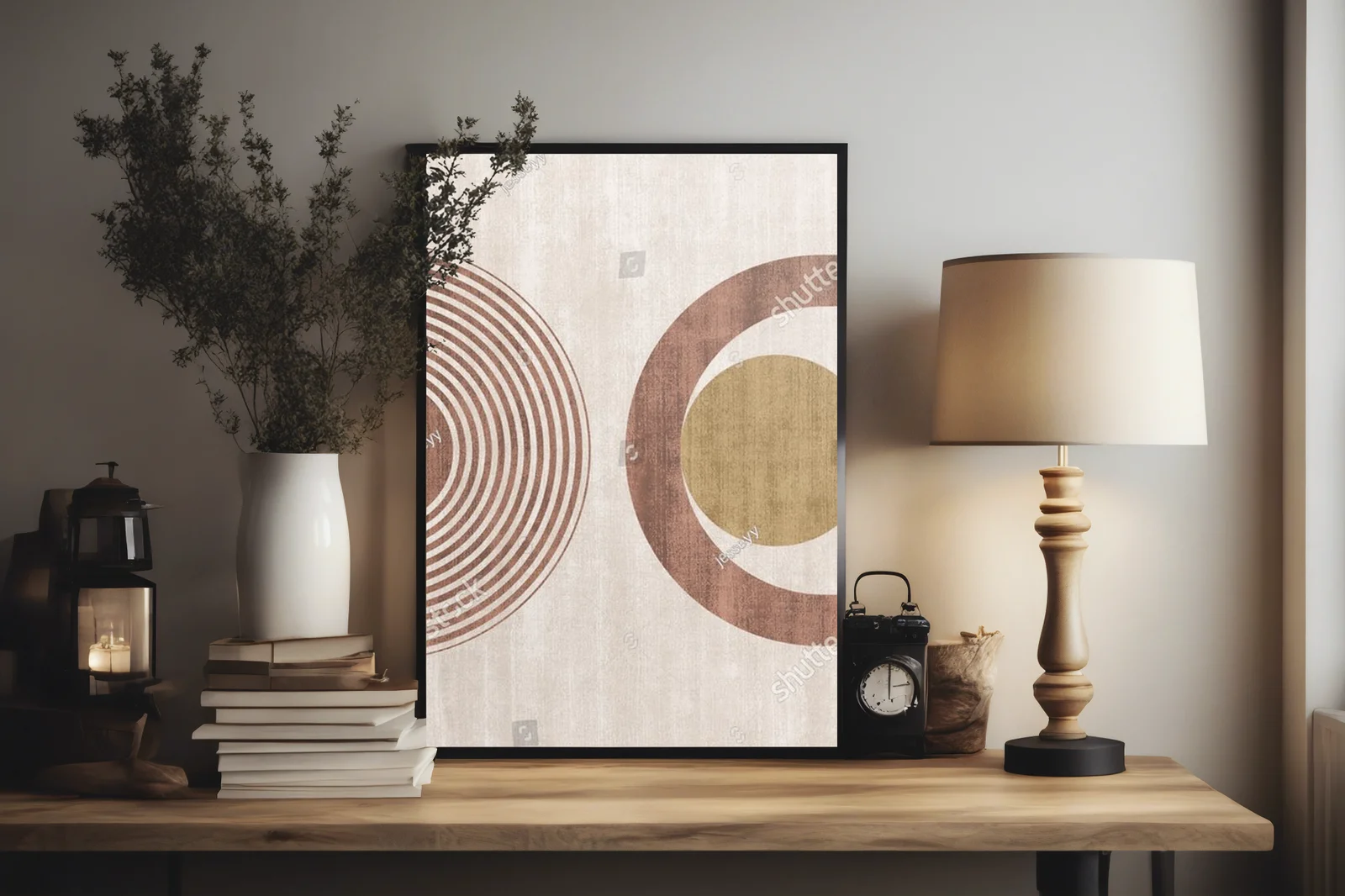Geometryczne kształty w minimalistycznym stylu