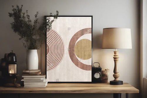 Geometryczne kształty w minimalistycznym stylu